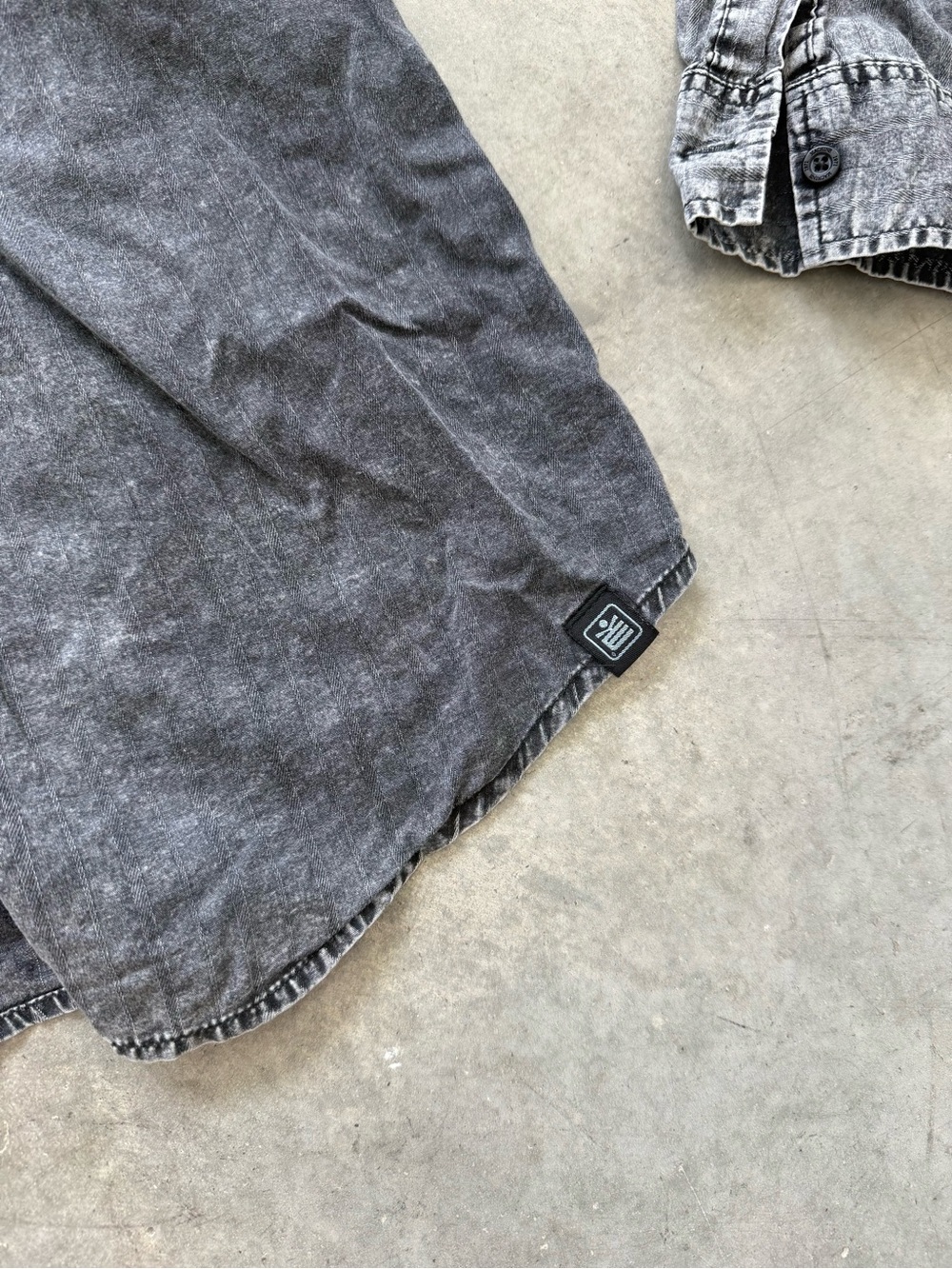 Machine Gray Washed Jean Jacket - Picture 6 of 10